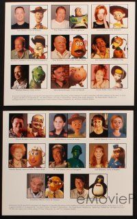 7j272 TOY STORY 2 4 8x10 stills '99 Disney/Pixar, includes two color cast portrait stills!