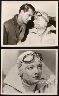 7j276 WINGS IN THE DARK 4 TV 8x10 stills R60s great images of Cary Grant & female pilot Myrna Loy