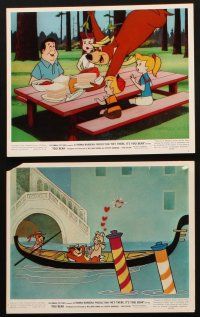 7j465 HEY THERE IT'S YOGI BEAR 7 color 8x10 stills '64 Hanna-Barbera, first feature cartoon!