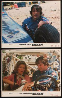 7j486 CHECKERED FLAG OR CRASH 4 8x10 mini LCs '77 off-road racing, Joe Don Baker, Susan Sarandon!