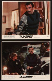 7j444 RUNAWAY 8 8x10 mini LCs '84 Tom Selleck, Gene Simmons, directed by Michael Crichton!
