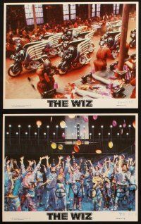 7j495 WIZ 4 8x10 mini LCs '78 wild images from musical Wizard of Oz adaptation!