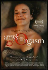 7p063 AMY'S ORGASM 1sh '01 pretty director and star Julie Davis in bliss!