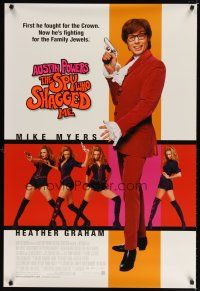7p091 AUSTIN POWERS: THE SPY WHO SHAGGED ME 1sh '99 Mike Myers as Austin Powers, Heather Graham!