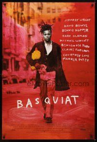 7p106 BASQUIAT DS 1sh '96 Jeffrey Wright as Jean Michel Basquiat, directed by Julian Schnabel!