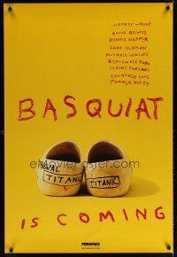 7p107 BASQUIAT teaser 1sh '97 Jeffrey Wright as Jean Michel Basquiat, directed by Julian Schnabel!