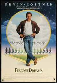 7p303 FIELD OF DREAMS 1sh '89 Kevin Costner baseball classic, if you build it, they will come!