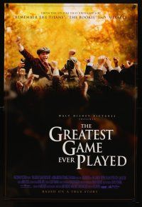 7p376 GREATEST GAME EVER PLAYED DS 1sh '05 directed by Bill Paxton, Shia Labeouf, golf!