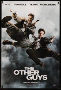 7p505 OTHER GUYS teaser DS 1sh '10 wacky image of Mark Wahlberg & Will Ferrell flying w/guns!
