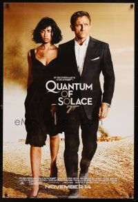 7p535 QUANTUM OF SOLACE advance 1sh '08 Daniel Craig as James Bond + sexy Olga Kurylenko!