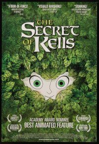7p589 SECRET OF KELLS 1sh '09 cool cartoon nominated for the Best Animated Feature Academy Award!