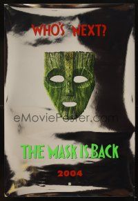7p632 SON OF THE MASK heavy stock foil teaser 1sh '05 great image of the looney Loki mask!