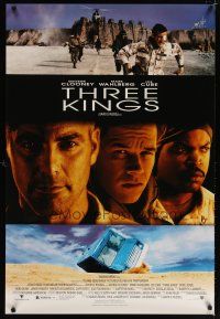 7p712 THREE KINGS video 1sh '99 George Clooney, Mark Wahlberg, & Ice Cube in the Gulf War!