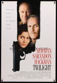 7p741 TWILIGHT 1sh '97 Paul Newman, Susan Sarandon, Gene Hackman, Stockard Channing