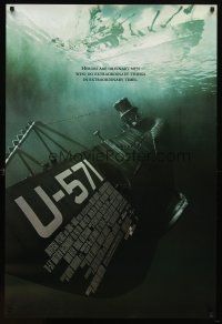 7p751 U-571 DS 1sh '00 Matthew McConaughey, Bill Paxton, Harvey Keitel, submarine action!