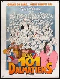 7k910 ONE HUNDRED & ONE DALMATIANS French 1p R80s most classic Walt Disney canine family cartoon!