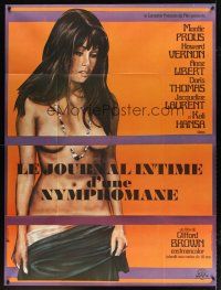 7k781 DIARY OF A NYMPHO French 1p '73 Jesus Franco's Le Journal Intime d'une nymphomane!