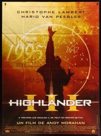 7k834 HIGHLANDER 3 French 1p '95 immortal Christopher Lambert, chosen to protect all that is good!