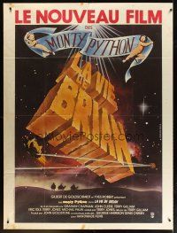 7k865 LIFE OF BRIAN French 1p '80 Monty Python, he's not the Messiah, he's just a naughty boy!