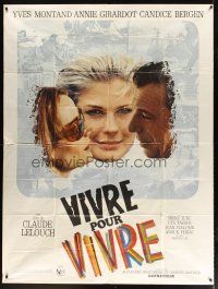 7k867 LIVE FOR LIFE French 1p '68 Claude Lelouch, Yves Montand, Candice Bergen, Annie Girardot