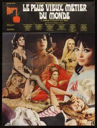 7k907 OLDEST PROFESSION French 1p '68 different image of Raquel Welch & 6 sexy co-stars!
