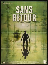 7k955 SOUTHERN COMFORT French 1p '83 Walter Hill, Keith Carradine, cool image of hunter in swamp!