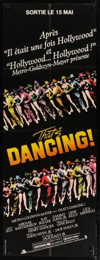 7k707 THAT'S DANCING French door-panel '85 Sammy Davis Jr., Gene Kelly, all-time best musicals!