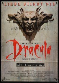 7k301 BRAM STOKER'S DRACULA advance German 33x47 '92 Francis Ford Coppola, cool vampire image!