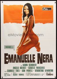 7k524 BLACK EMANUELLE Italian 1p '75 Emanuelle Nera, art of sexy naked Laura Gemser!