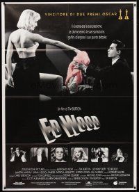 7k554 ED WOOD Italian 1p '95 Tim Burton, Johnny Depp as the worst director ever, mostly true!