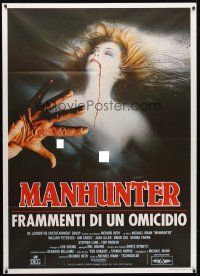 7k603 MANHUNTER Italian 1p '87 Hannibal Lector, Red Dragon, different Sciotti art!
