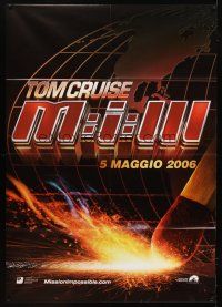 7k606 MISSION IMPOSSIBLE 3 teaser Italian 1p '06 cool striking match image!