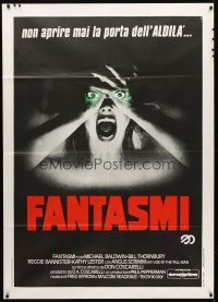7k619 PHANTASM Italian 1p '79 best completely different horror image of terrified naked woman!