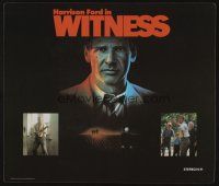 7k266 WITNESS video DS light box screen '85 Harrison Ford in Amish country, directed by Peter Weir!
