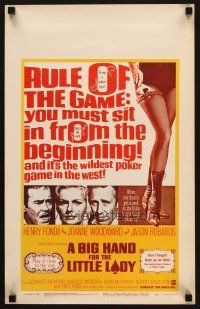 7k333 BIG HAND FOR THE LITTLE LADY WC '66 Henry Fonda, Joanne Woodward, wildest poker game!