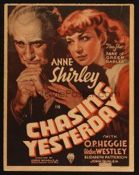 7k350 CHASING YESTERDAY WC '35 great art of O.P. Heggie & Anne Shirley, daughter of his lost love!