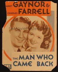 7k390 MAN WHO CAME BACK WC '31 bad girl Janet Gaynor is a drug addict & Farrell passes bad checks!