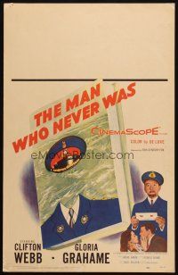 7k391 MAN WHO NEVER WAS WC '56 Clifton Webb, Gloria Grahame, strangest military hoax of WWII!