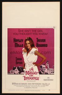 7k396 MATTER OF INNOCENCE WC '68 Hayley Mills with makeup isn't the girl you thought you knew!