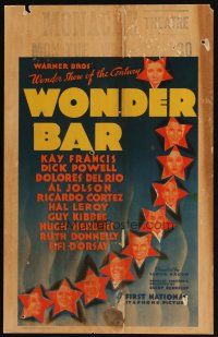 7k440 WONDER BAR WC '34 all-star cast, Kay Francis, Al Jolson, Del Rio, Dick Powell & many more!