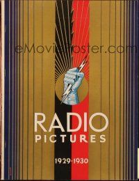 7k001 RADIO PICTURES 1929-30 campaign book '29 sensational full-color ads with lurid artwork!