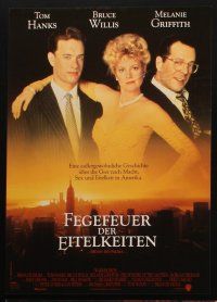 7k258 BONFIRE OF THE VANITIES 5 German LCs '90 Tom Hanks, Bruce Willis & Melanie Griffith, New York