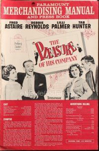 7k089 PLEASURE OF HIS COMPANY pressbook '61 Fred Astaire, Debbie Reynolds, Lilli Palmer, Tab Hunter