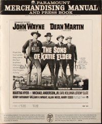 7k100 SONS OF KATIE ELDER pressbook '65 Martha Hyer, John Wayne, Dean Martin & more!