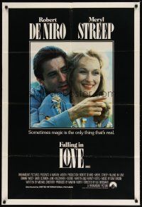 7m364 FALLING IN LOVE Aust 1sh '84 romantic close-up of Robert De Niro & Meryl Streep!