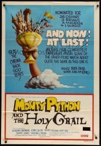 7m385 MONTY PYTHON & THE HOLY GRAIL Aust 1sh '75 Chapman, John Cleese, Terry Gilliam classic!