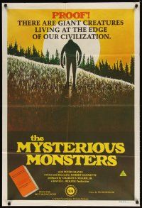 7m387 MYSTERIOUS MONSTERS Aust 1sh '75 proof that Bigfoot & the Loch Ness Monster exist!