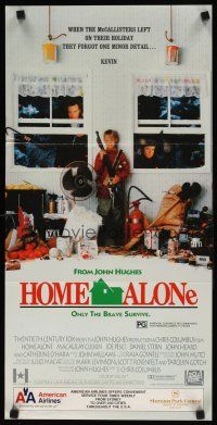 7m635 HOME ALONE Aust daybill '90 classic Macaulay Culkin, Daniel Stern, Joe Pesci!
