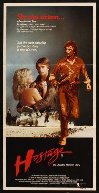 7m638 HOSTAGE Aust daybill '83 Frank Shields directed, sexy teenager, Savage Attraction!