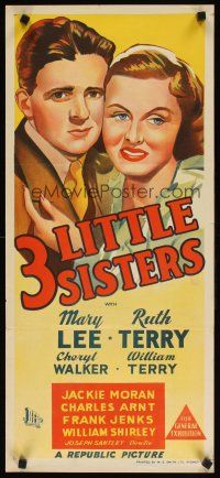 7m916 THREE LITTLE SISTERS Aust daybill '44 Mary Lee, Ruth Terry & Cheryl Walker!